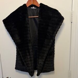THML Black Faux Fur Teddy Jacket